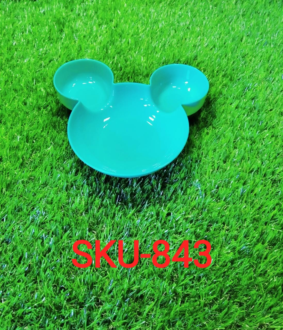 Mickey Shaped Kids / Snack Serving Sectioned Plate - Springkart 