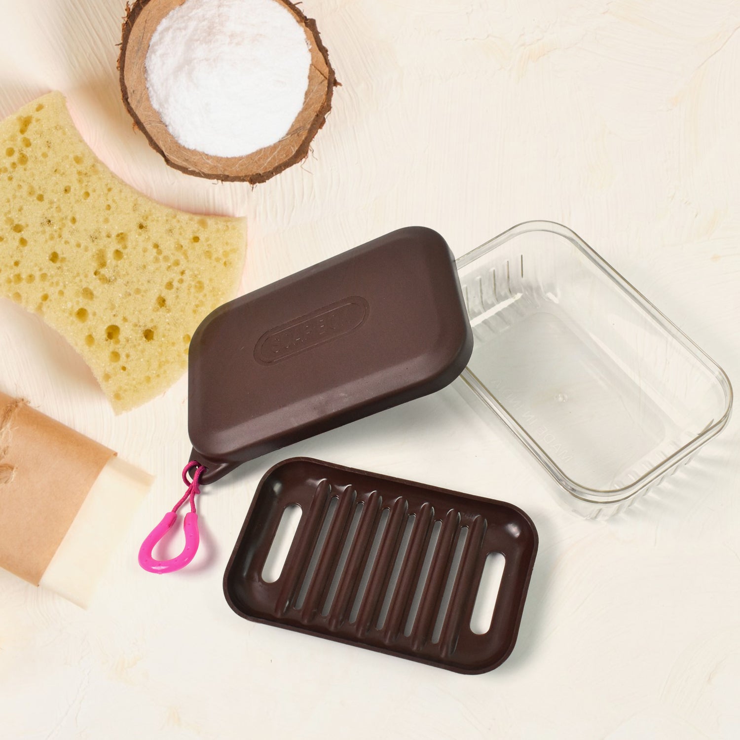 Bathroom Travel Plastic Soap Box With Lid (1 Pc) - Springkart 