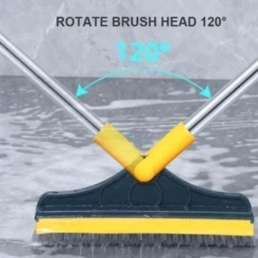 2 in 1 Cleaning Floor Scrub Brush & Viper Type with Long Handle Grout Brush Scrape - Springkart 