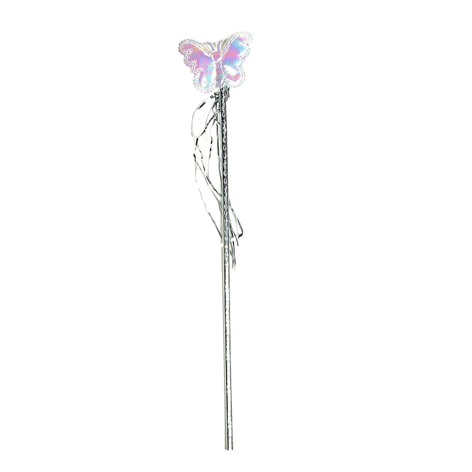 3293 Baby Girls Fairy Nylon Butterfly Wings Costume Butterfly Fairy Angel Wing Wand And Hairband Multi- Color For Party (1pc) - Springkart 