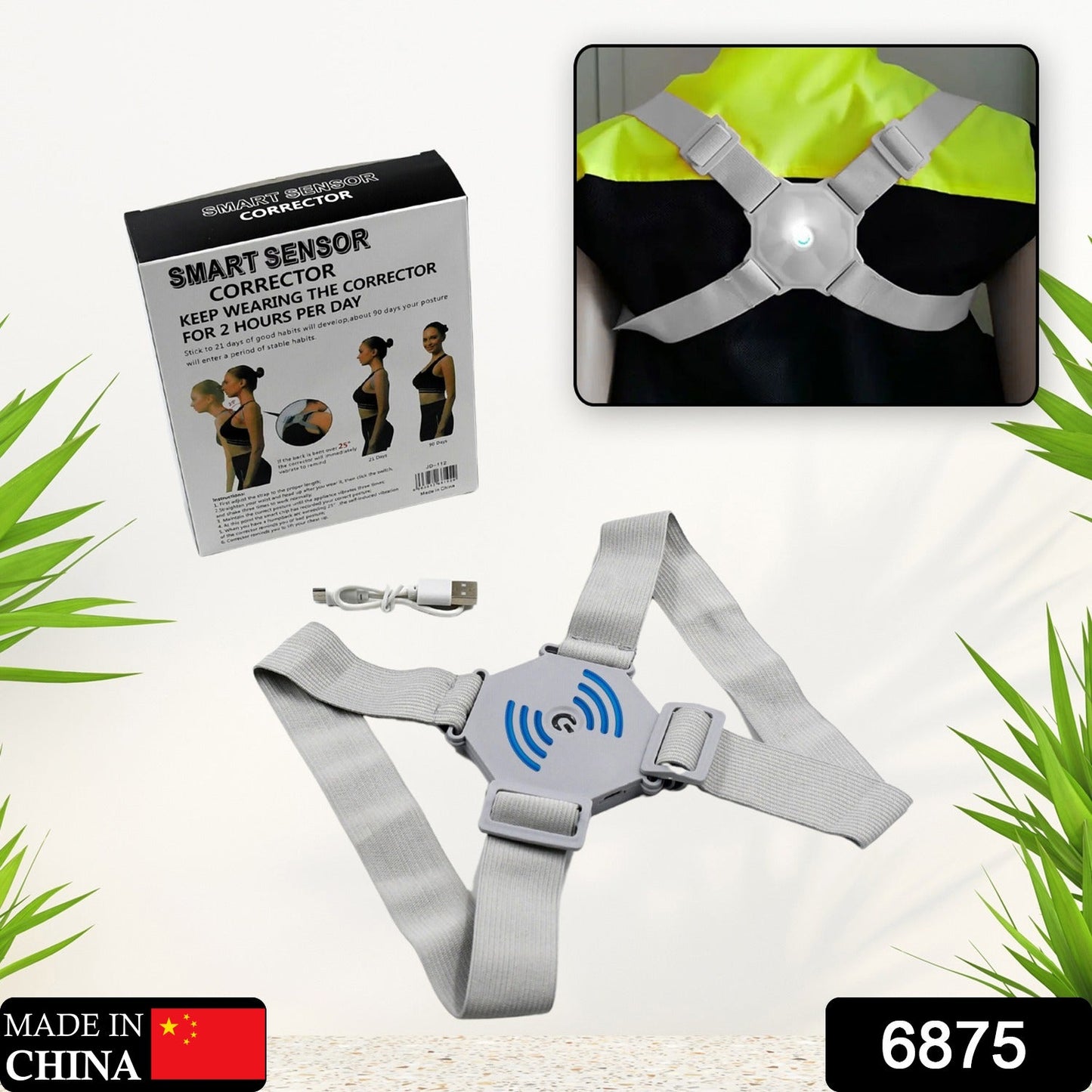 Smart Back Posture Corrector (Vibration Reminder): Improves Posture, Shoulder Support (Unisex) - Springkart 