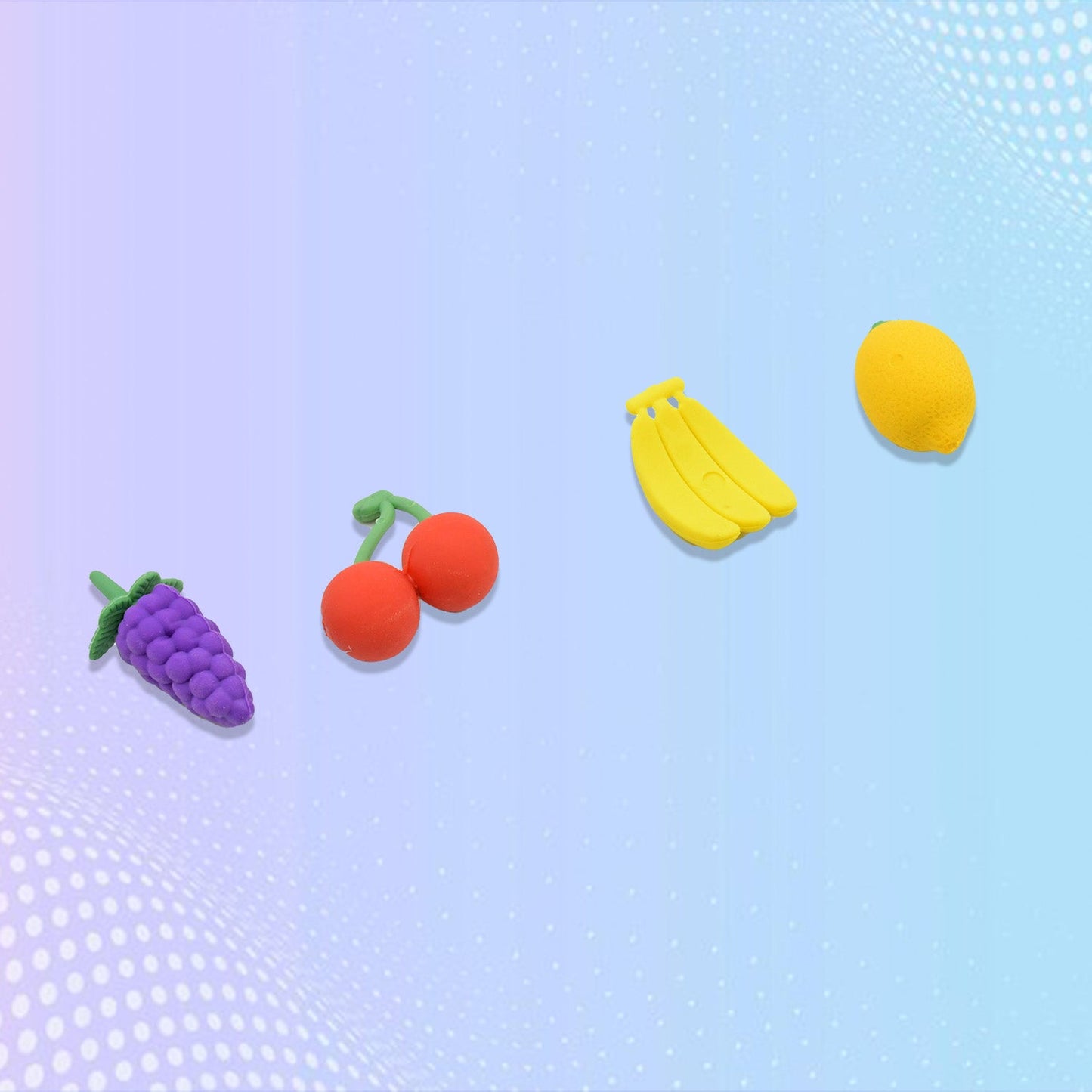 Mini Cute Vegetables and Fruits Erasers or Pencil Rubbers for Kids, 1 Set Fancy & Stylish Colorful Erasers for Children, Eraser Set for Return Gift, Birthday Party, School Prize, 3D Erasers (4 pc Set) - Springkart 