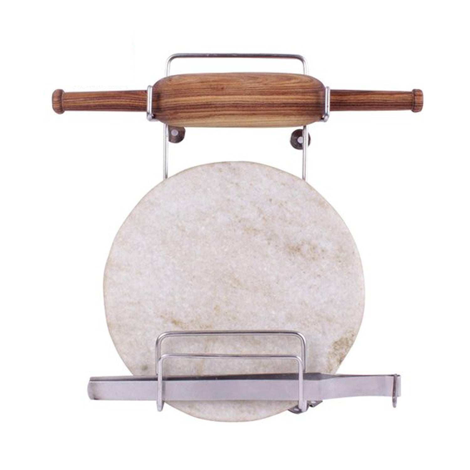 Chakla Belan Stand for Kitchen with Stainless Steel - Springkart 