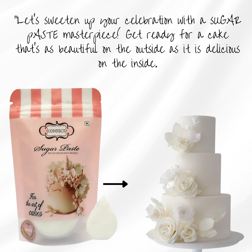 White Fondant | Edible Sugarpaste 250 Gm