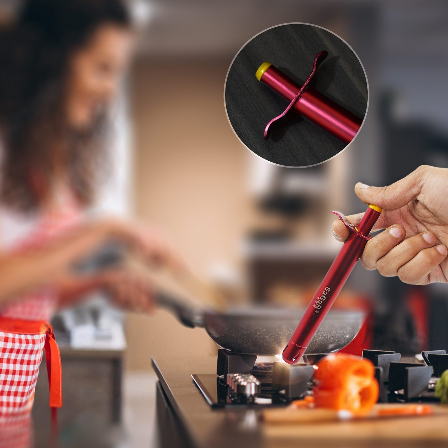 Stainless Steel Gas Lighter - Springkart 