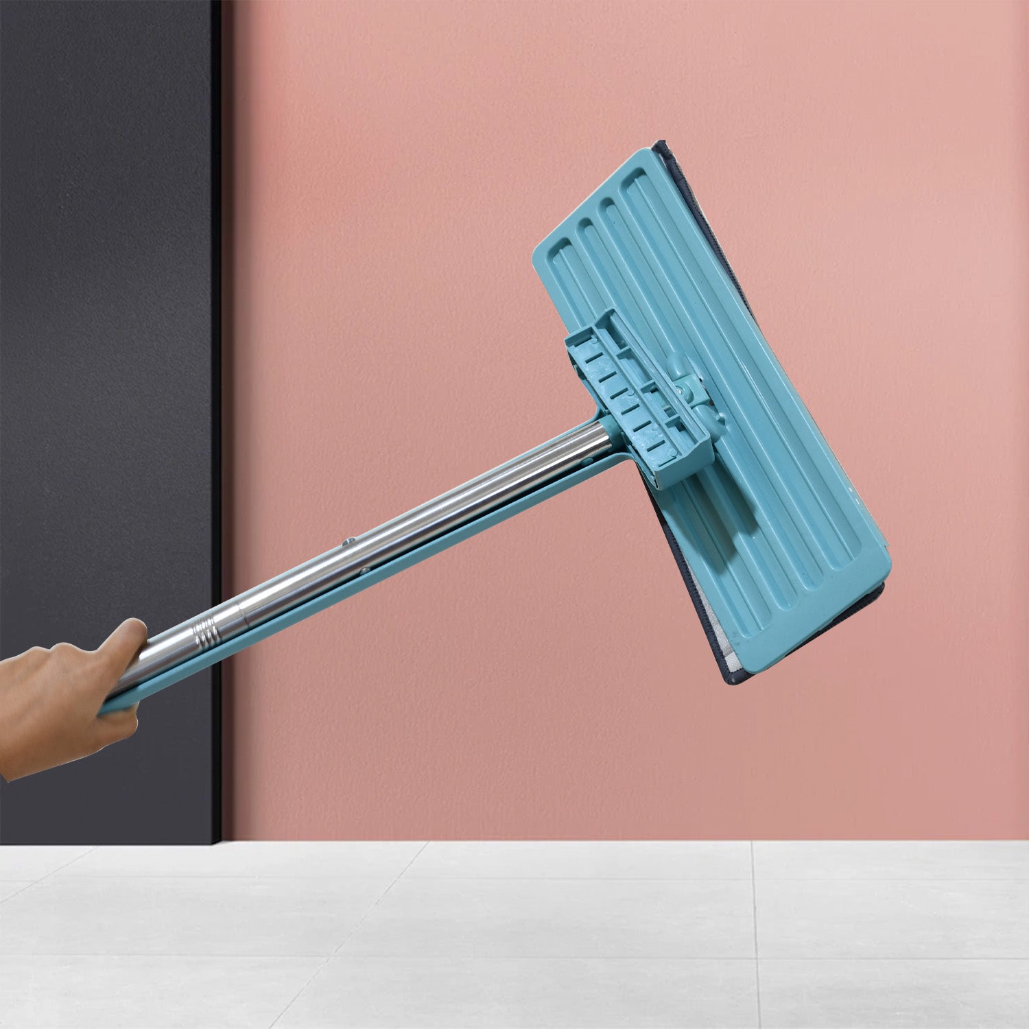 High Quality Flat Mop Floor Cleaning Mop 360° Rotating Microfiber Dust Mop, Hardwood Floor Mop, Dust Flat Mop, for Home/ Office Floor Cleaning Reusable Dust Mops - Springkart 