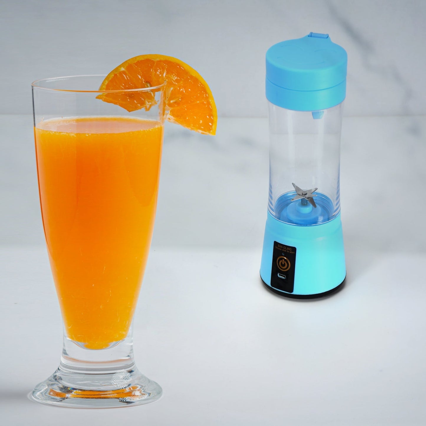 Portable 6 Blade Juicer Cup USB Rechargeable Vegetables Fruit Juice Maker Juice Extractor Blender Mixer - Springkart 