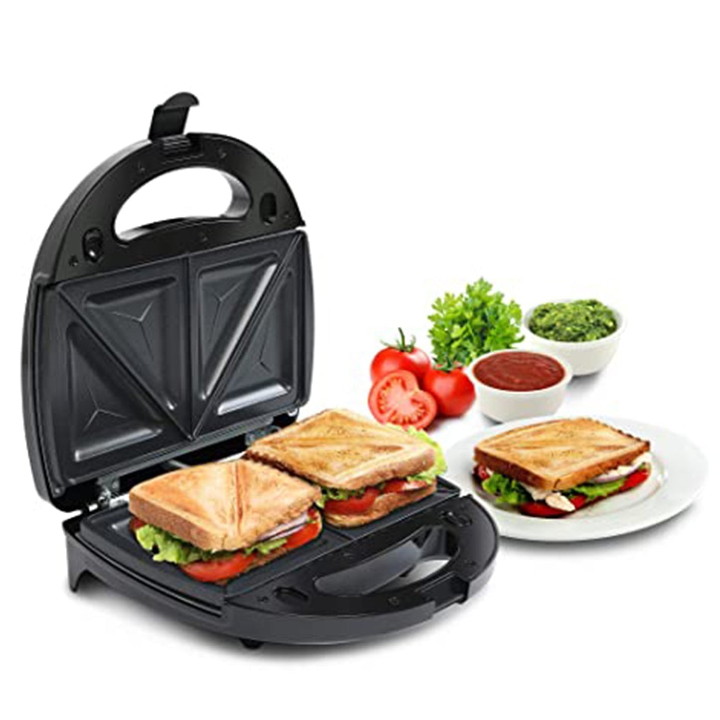 Sandwich Maker Makes Sandwich Non-Stick Plates| Easy to Use with Indicator Lights Sandwich toaster - Springkart 