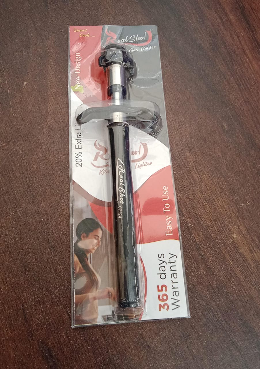 Stainless Steel Gas Lighter for Kitchen Gas Stove, Long Lasting, Unbreakable Lighters for Gas Stoves, Restaurants & Kitchen (1 Pc) - Springkart 