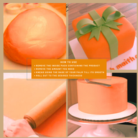 Fluorescent Orange Fondant | Edible Sugarpaste 250 Gm