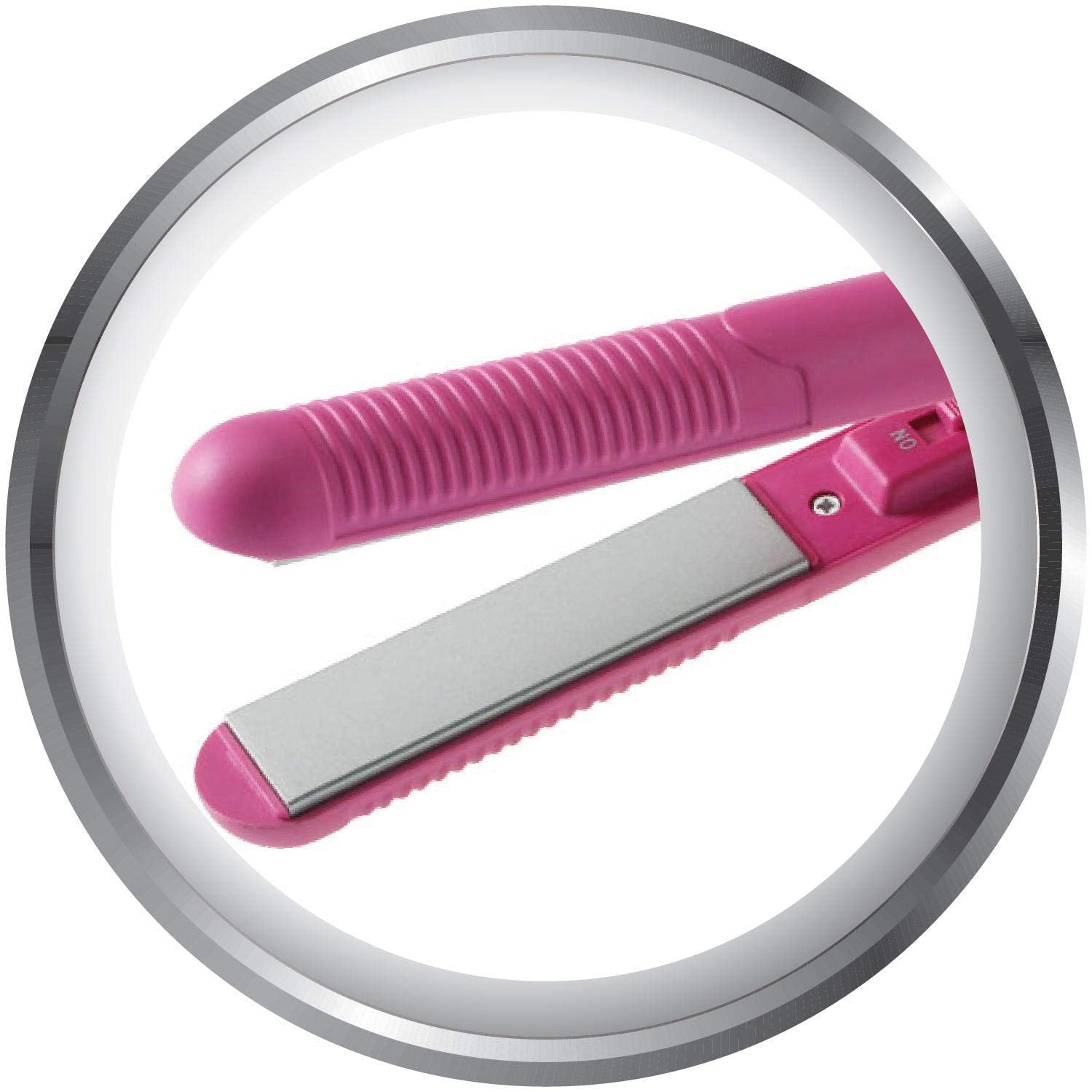 Beauty and Personal Care Professional Ceramic Plate Mini Hair Styler Straightener and Curler - Springkart 