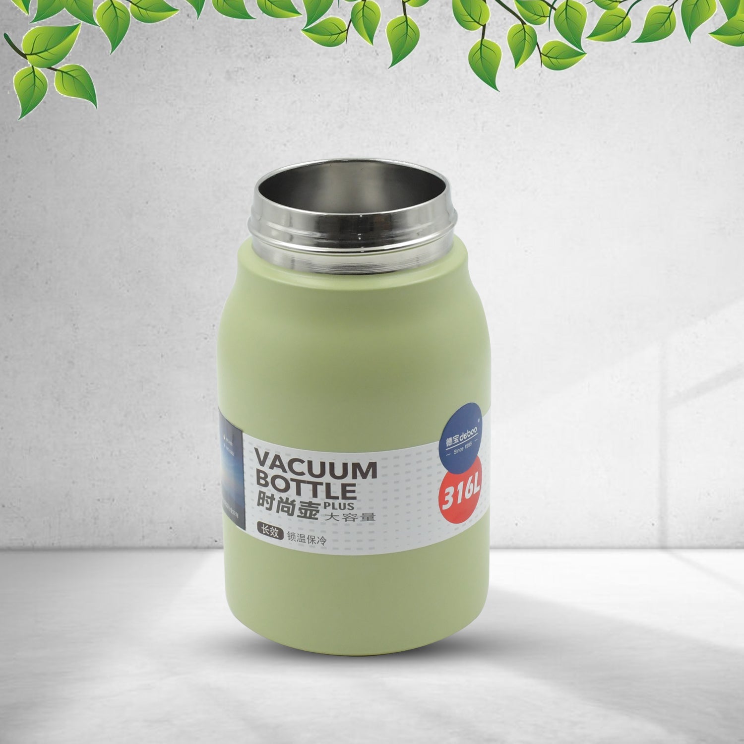 Premium Stainless Steel Vacuum Insulated Bottle Water Flask Vacuum Hot Cold For Kids / Travelling Water Bottle for Kids with Straw, Thermos For office / Gym /School (1000 ML) - Springkart 