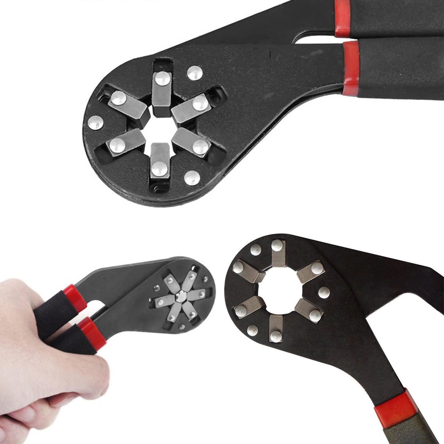 Multi-Function Hexagon Universal Wrench Adjustable Bionic Plier Spanner Repair Hand Tool (Small) Single Sided Bionic Wrench Household Repairing Wrench Hand Tool - Springkart 
