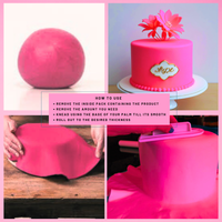 Neon Pink Fondant | Edible Sugarpaste 250 Gm