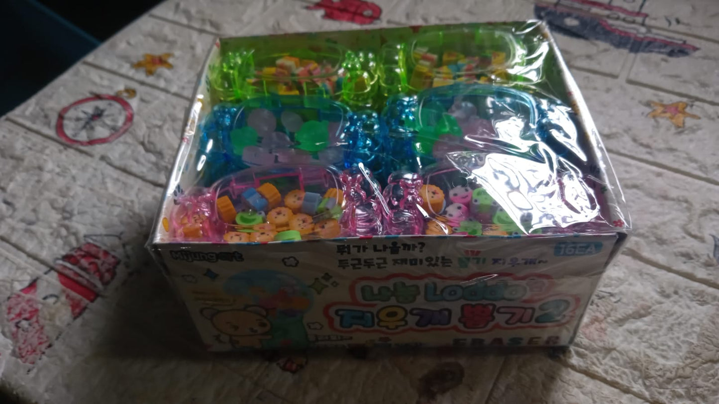 Cute School Eraser Set Cute Eraser Multi Design Rubber Erasers For Pencil Cleaning Stationery School Student Girl Kids (24 Pcs Set) - Springkart 