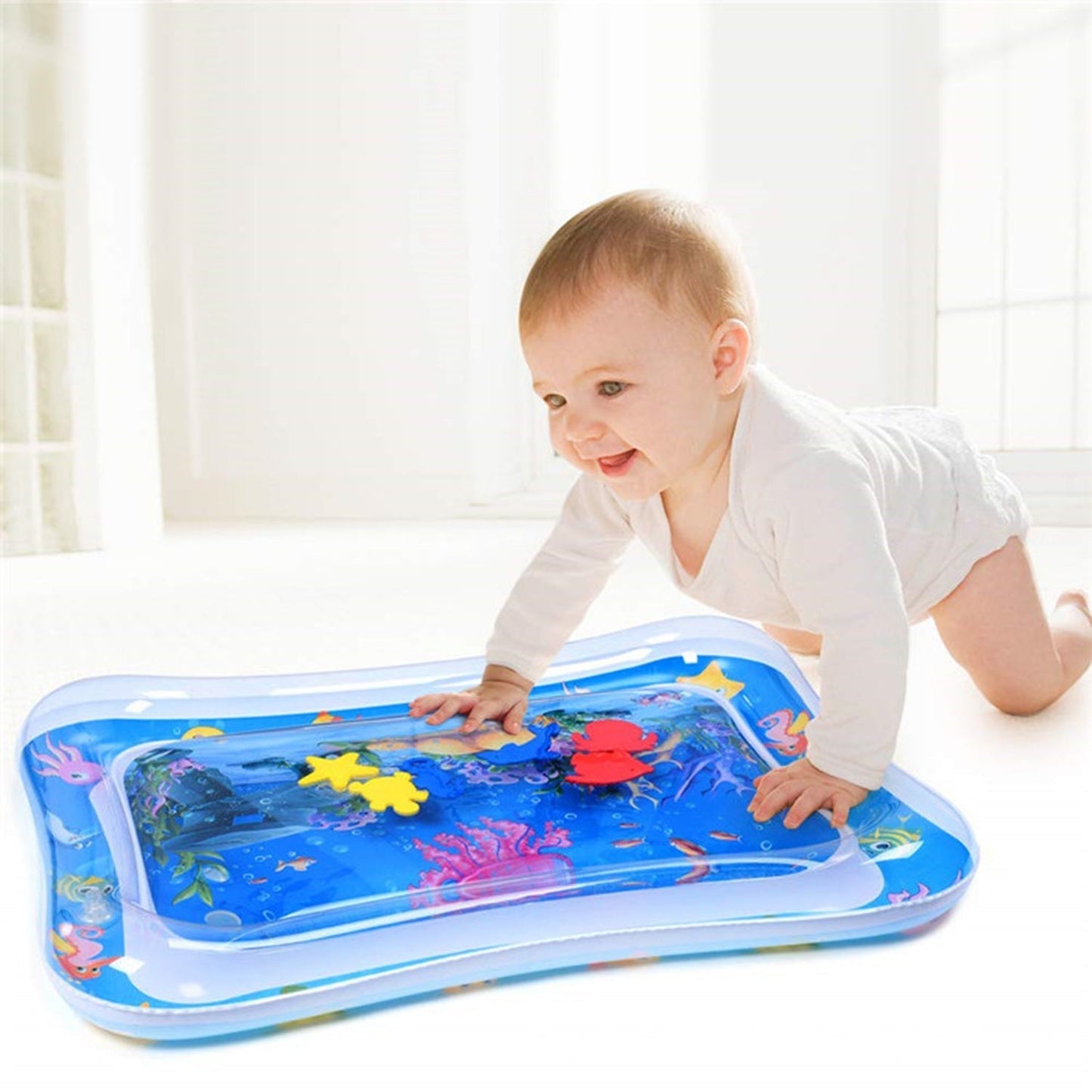 Mat, Baby Water Mat Inflatable Baby Play Mat Activity Center for Infant Baby Toys 3 to 15 Months, Baby Gifts for Boys Girls(Assorted Design) - Springkart 