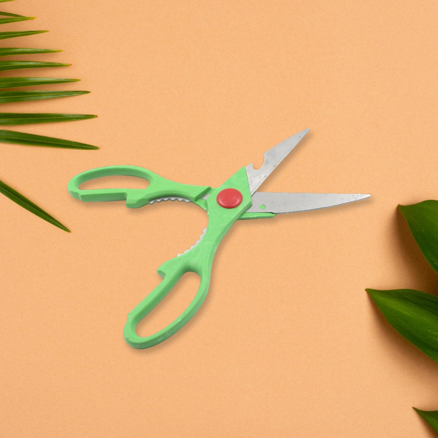 Multi-Function Kitchen Scissors for Veggies, Meat & Seafood with Bottle Opener - Springkart 