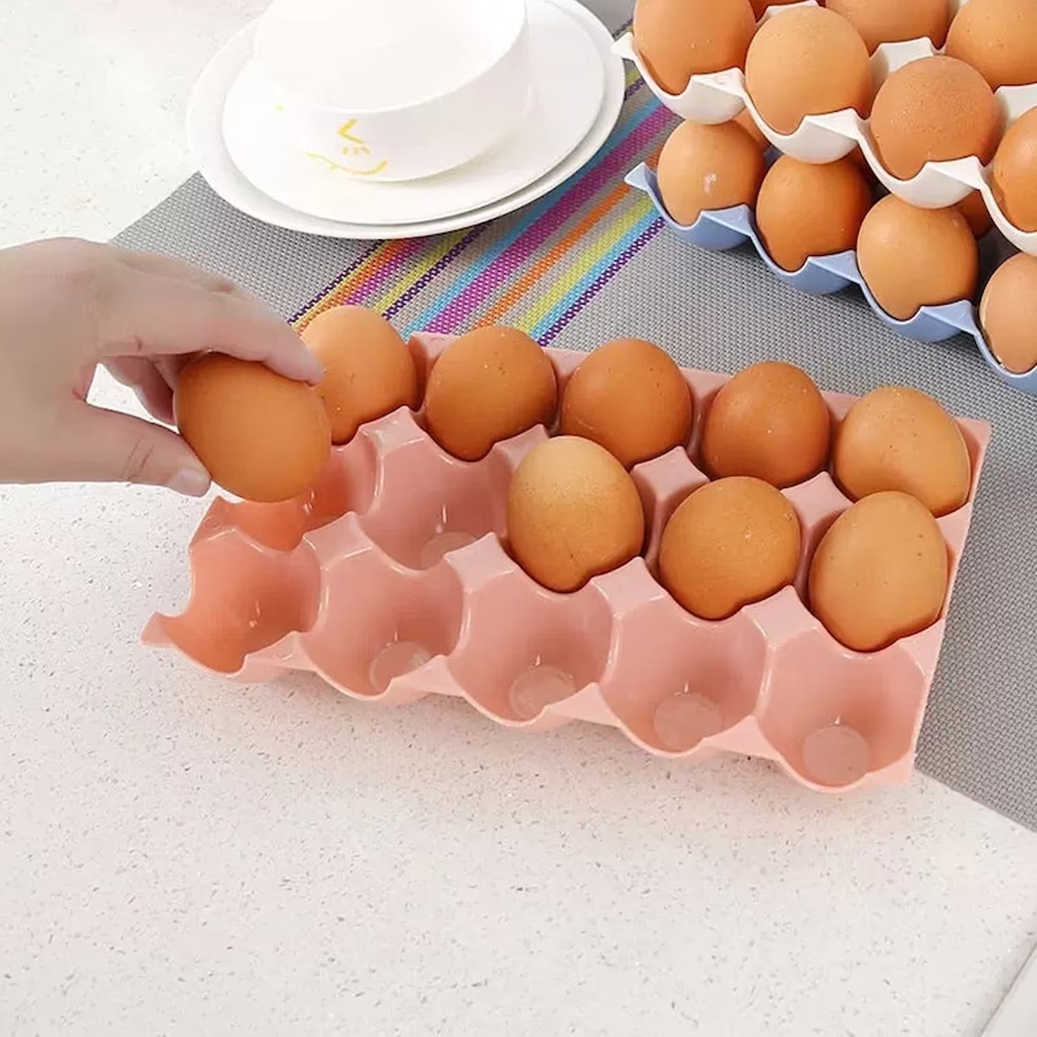 Egg Trays for Storage with 15 Eggs Holder - Springkart 