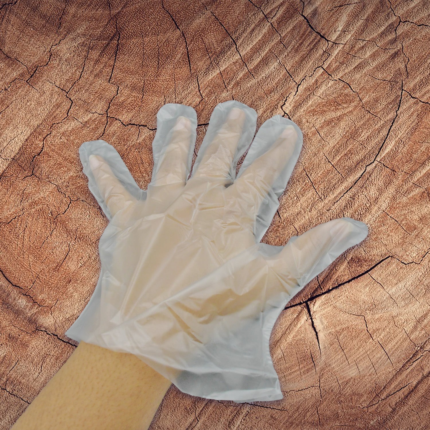 Large Disposable Gloves (100 Pcs): Clear Plastic, Multipurpose - Springkart 