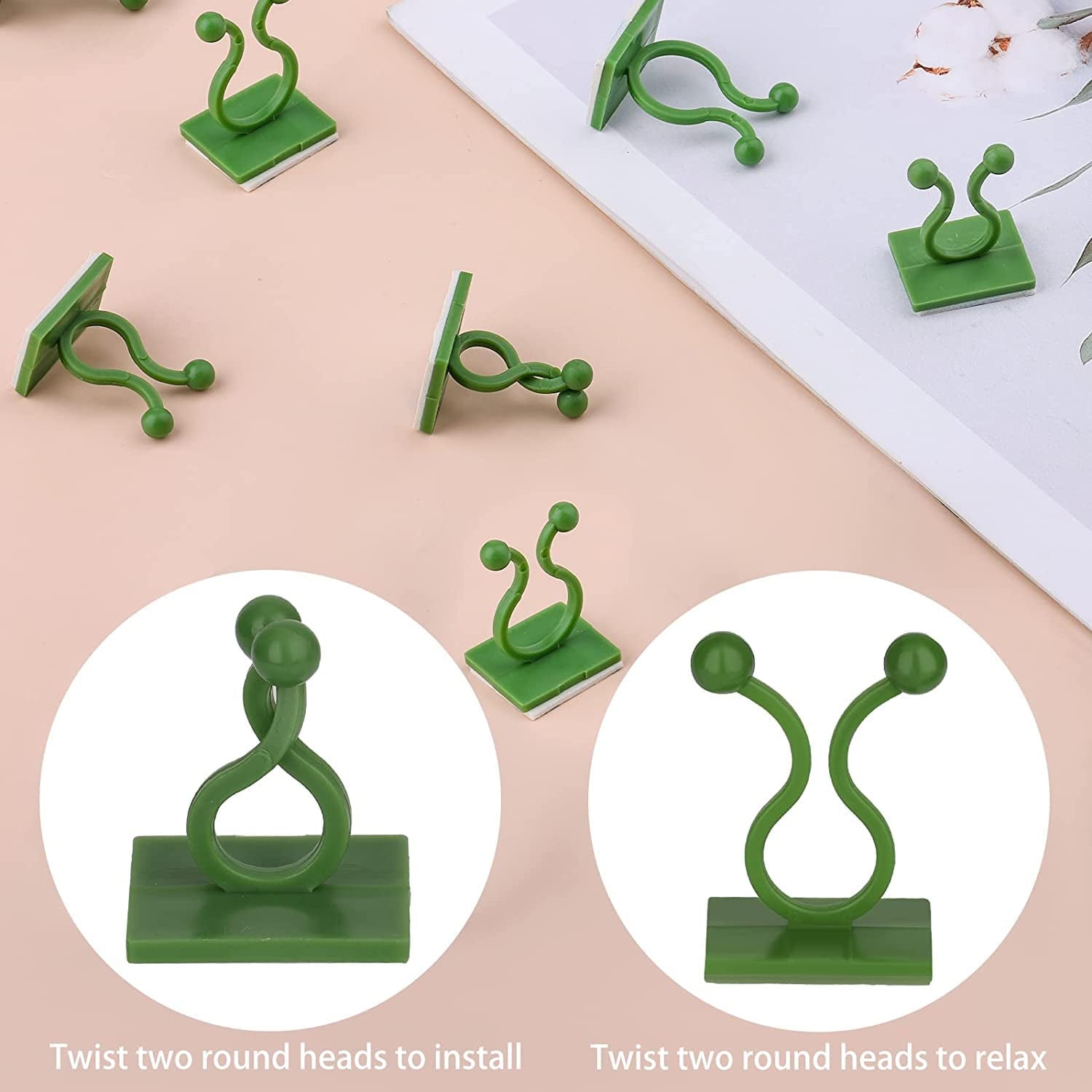 30pcs wall Plant Climbing Clip widely used for holding plants and poultry purposes and all (Box/30 Pcs Set) - Springkart 