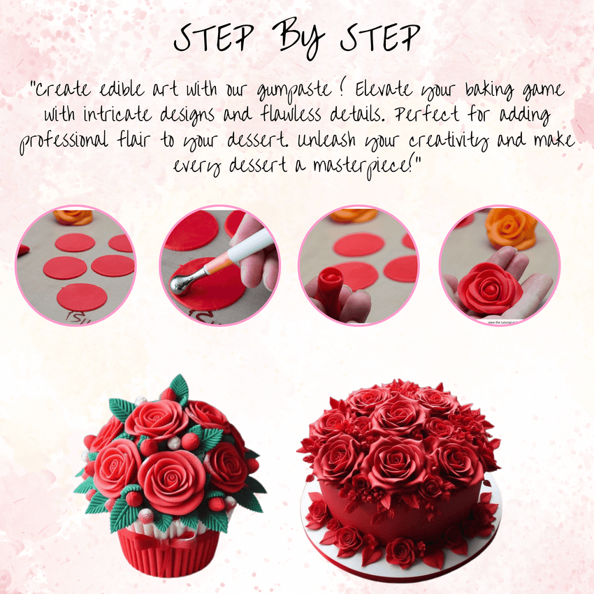 Red | Edible Gum paste 1 Kg