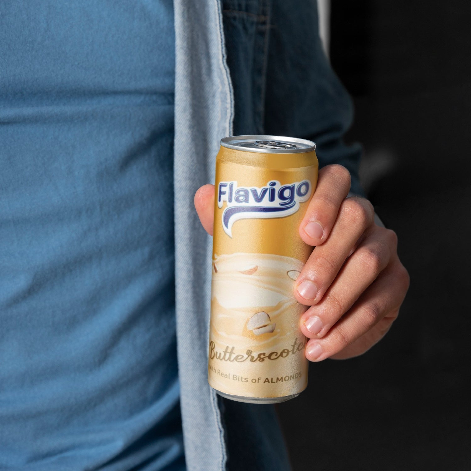 Flavigo Butter Scotch Ice Cream Milkshake (200Ml) | Ice cream shakes - Springkart 