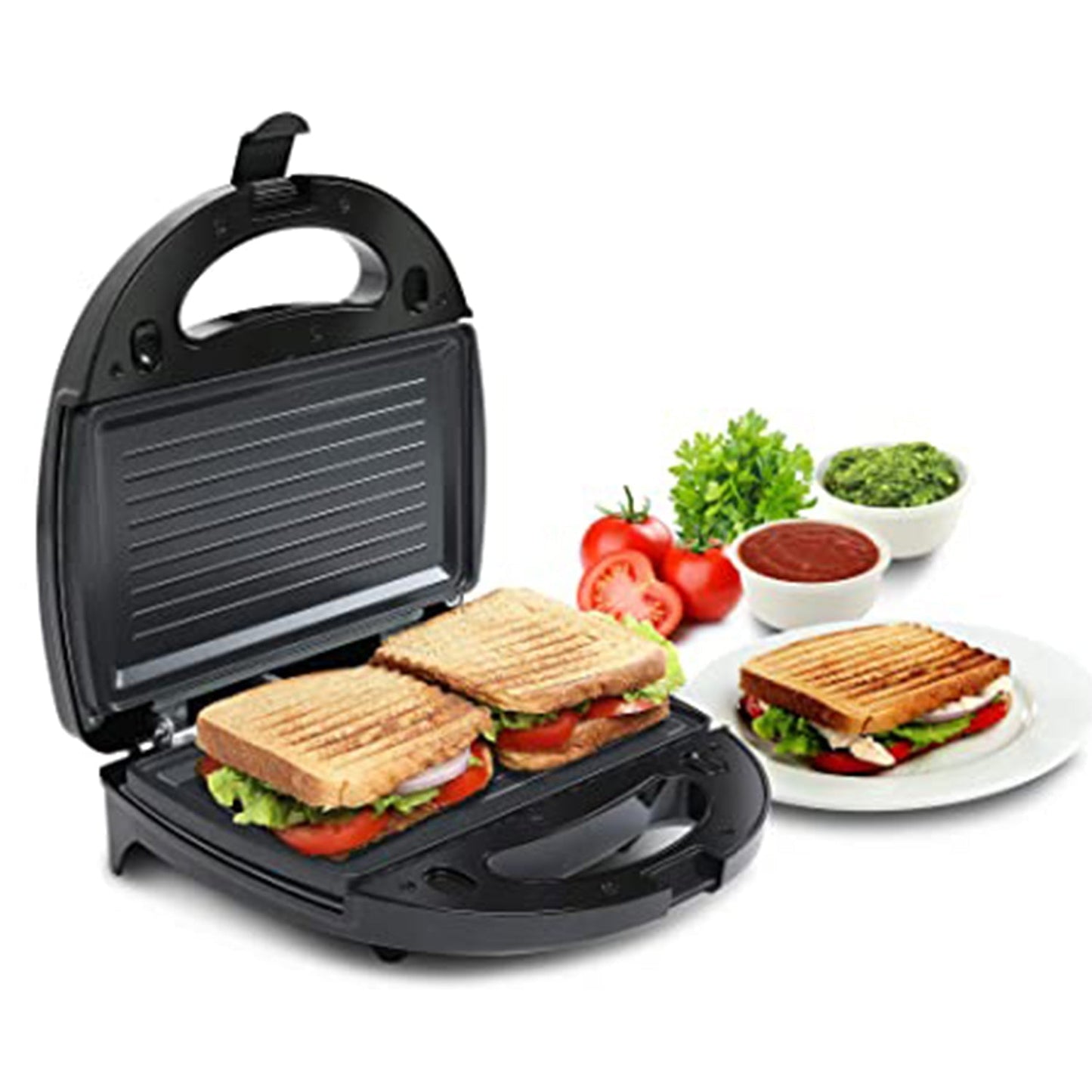 Sandwich Maker Makes Sandwich Non-Stick Plates| Easy to Use with Indicator Lights Sandwich toaster - Springkart 
