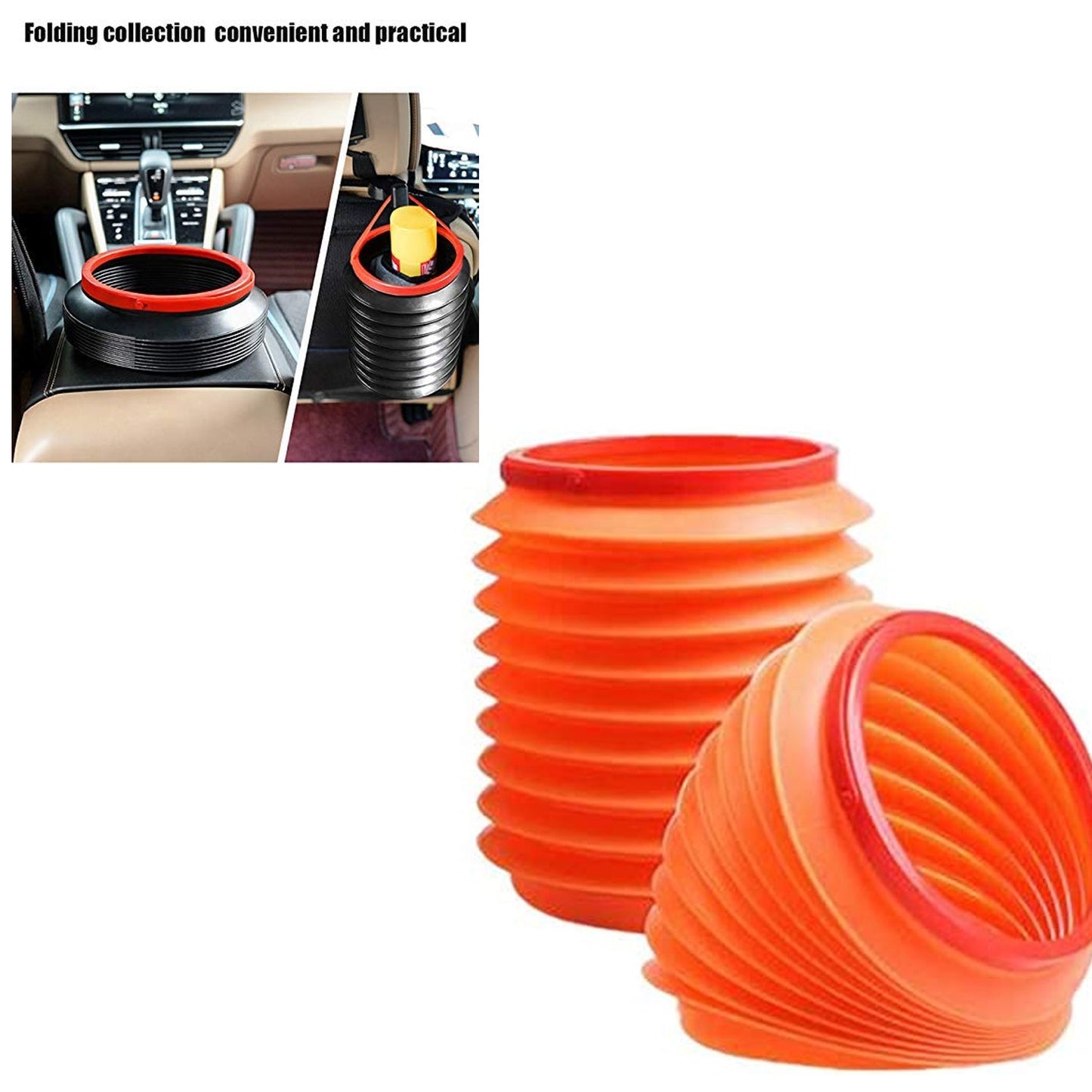 Foldable Storage Bucket , Water Container & Dustbin Multiuse Bucket For Home , Car & Kitchen Use Bucket - Springkart 