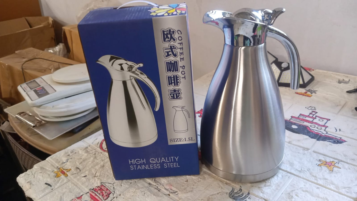 Vacuum Insulated Kettle Jug (Stainless Steel): 1.5L Sizes - Springkart 