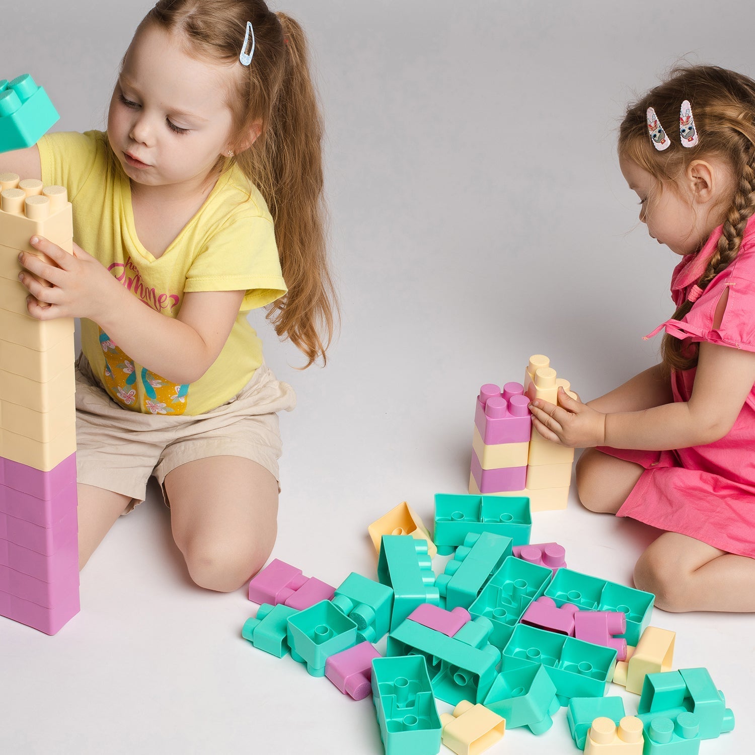 Blocks Set for Kids, Play Fun and Learning Blocks for Kids Games for Children Block Game Puzzles Set Boys, Children (Multicolor, 120 Bricks Blocks) - Springkart 