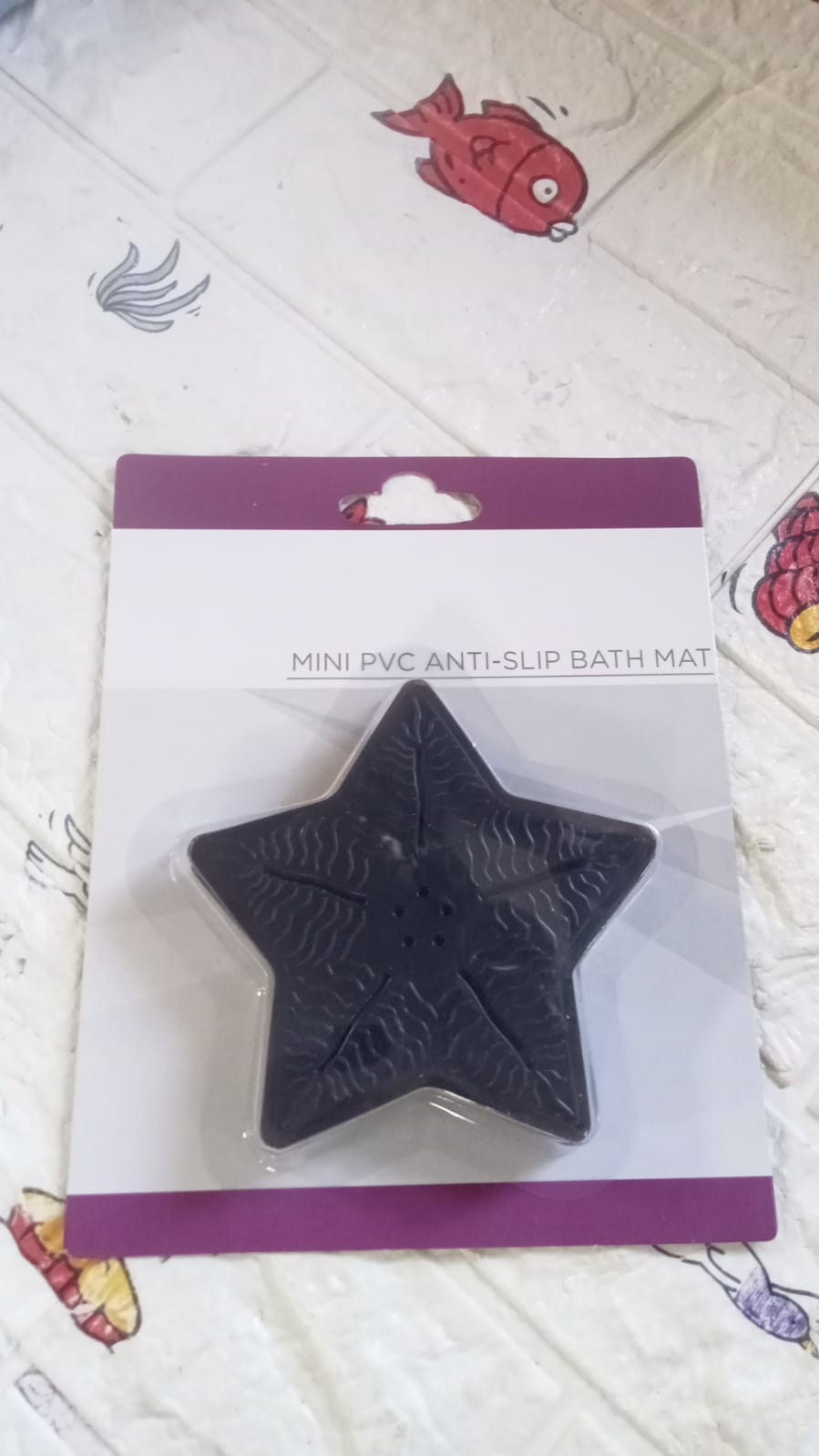 Mini Pvc Anti-Slip Bat Mat Non Slip Baby Bath Mats, Mini Child Safety Anti Slip Shower Mats Star Shaped for Kids (4 pc Set) - Springkart 