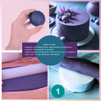 Electric Purple Fondant | Edible Sugarpaste 250 Gm