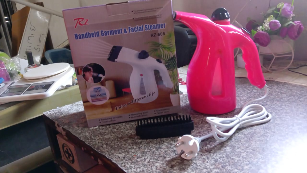 Portable 4 in 1 Handheld Garment Steamer & Facial Steamer Electric Iron Steam Portable Handy Vapor Steamer - Springkart 