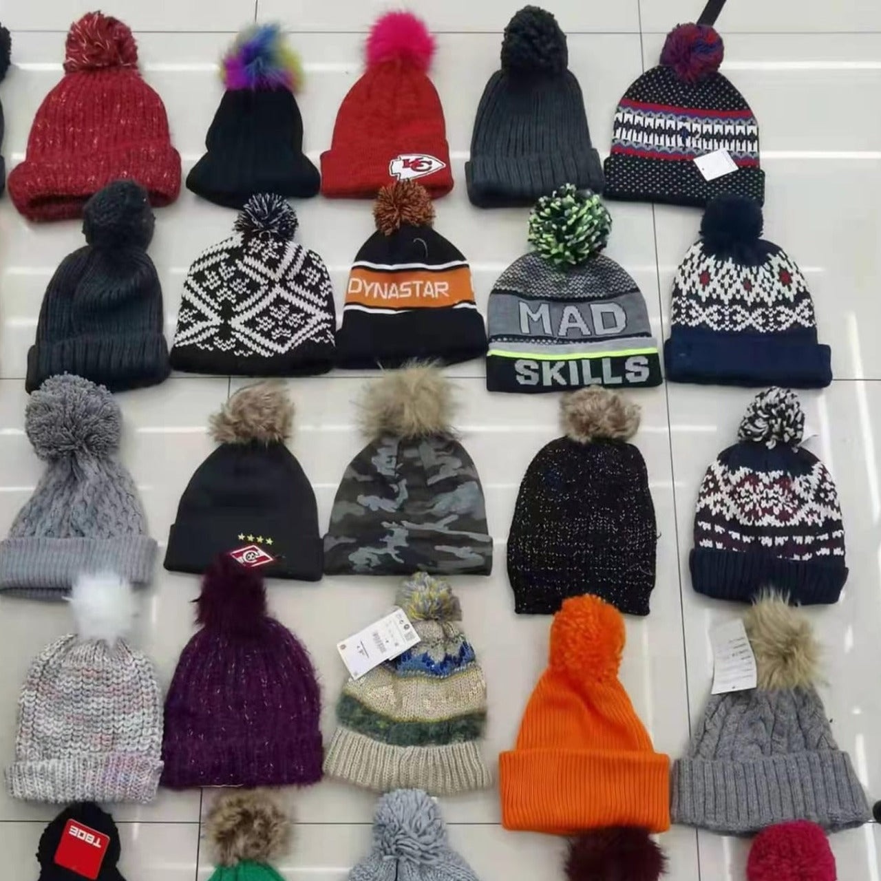 Cap for Winter Woolen Knitted Black Inside Fur Caps - Springkart 