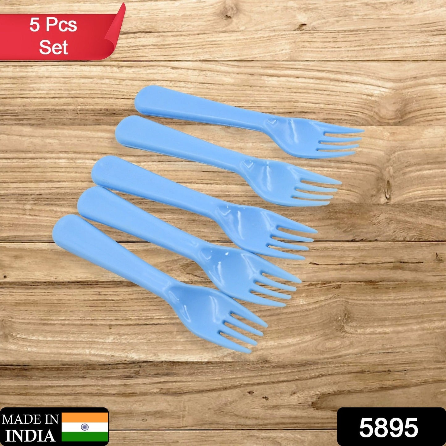 Reusable Premium Heavy Weight Plastic Forks, Party Supplies, One Size, plastic 5pc Serving Fork Set for kitchen, Travel, Home (5pc) - Springkart 