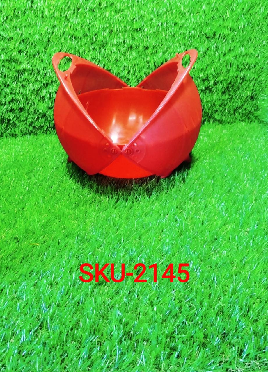 Plastic Revolving Multi Functional Rice, Vegetable Fruit Wash Basket Bowl (Multi Colour) - Springkart 