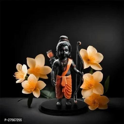 Adhvik Ram Lalla 2d Idol Ayodhya Mdf Wooden Murti Statue God Stand For car Dashboard