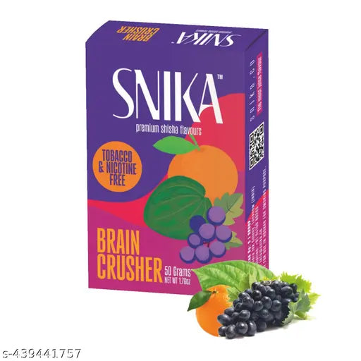 Herbal Hookah Molasses (100% Nicotine and Tobacco Free) Brain Crusher Hookah Flavors (Pack of 5) - Springkart