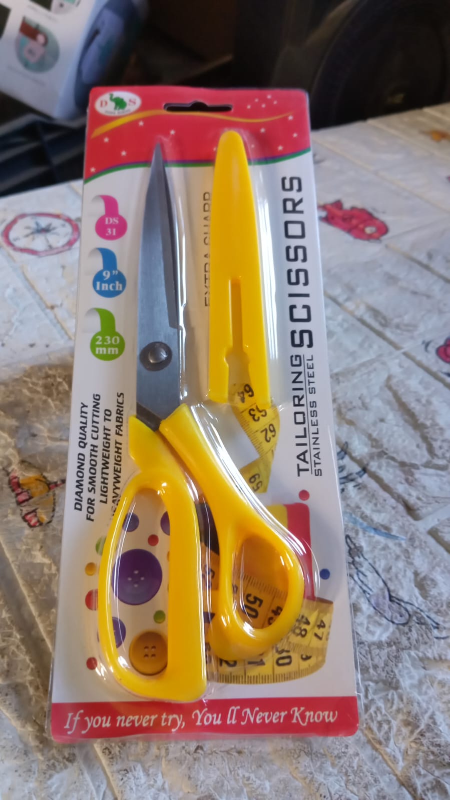 Scissors for craft work paper cutter Scissor stainless steel All Purpose Ergonomic Comfort Grip Office Scissors Craft Shears Sharp Scissors (9 Inch) - Springkart 