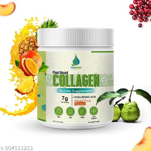 Vedapure Plant Based Skin Collagen Builder Supplement Vitamin E & C | Healthy Skin, Joints, Hairs & Nails (PACK OF 1)