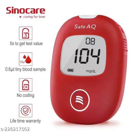 SAFE AQ GLUCOMETER WITH 10 STRIPS - Springkart 