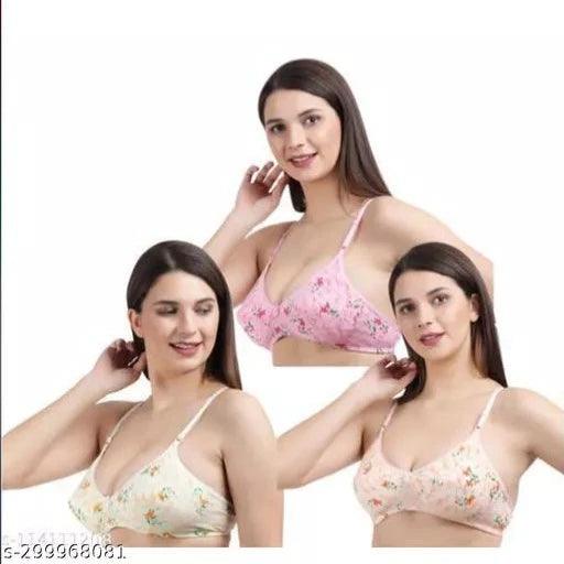 Wonkey Women's Padded bra pack of 3 combo - Springkart 