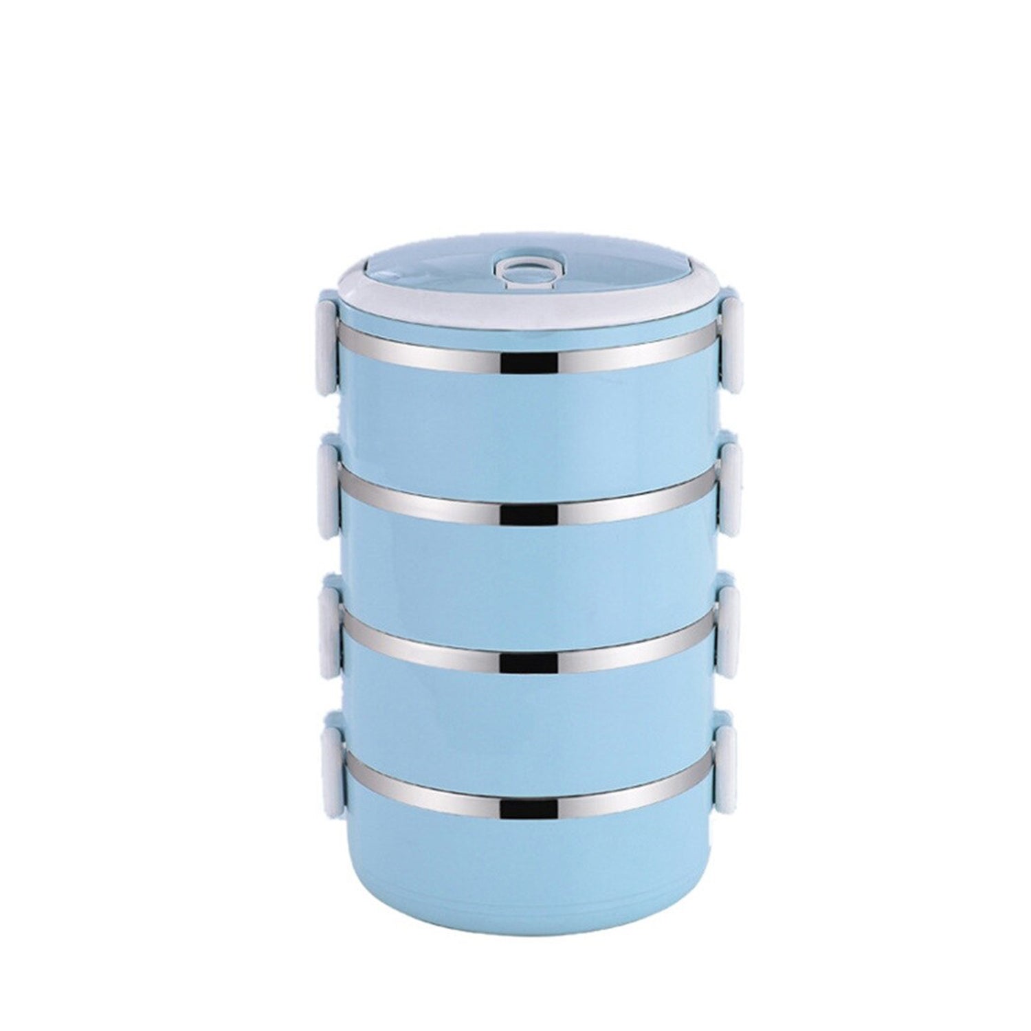 Multi Layer Stainless Steel Hot Lunch Box (4 Layer) - Springkart 