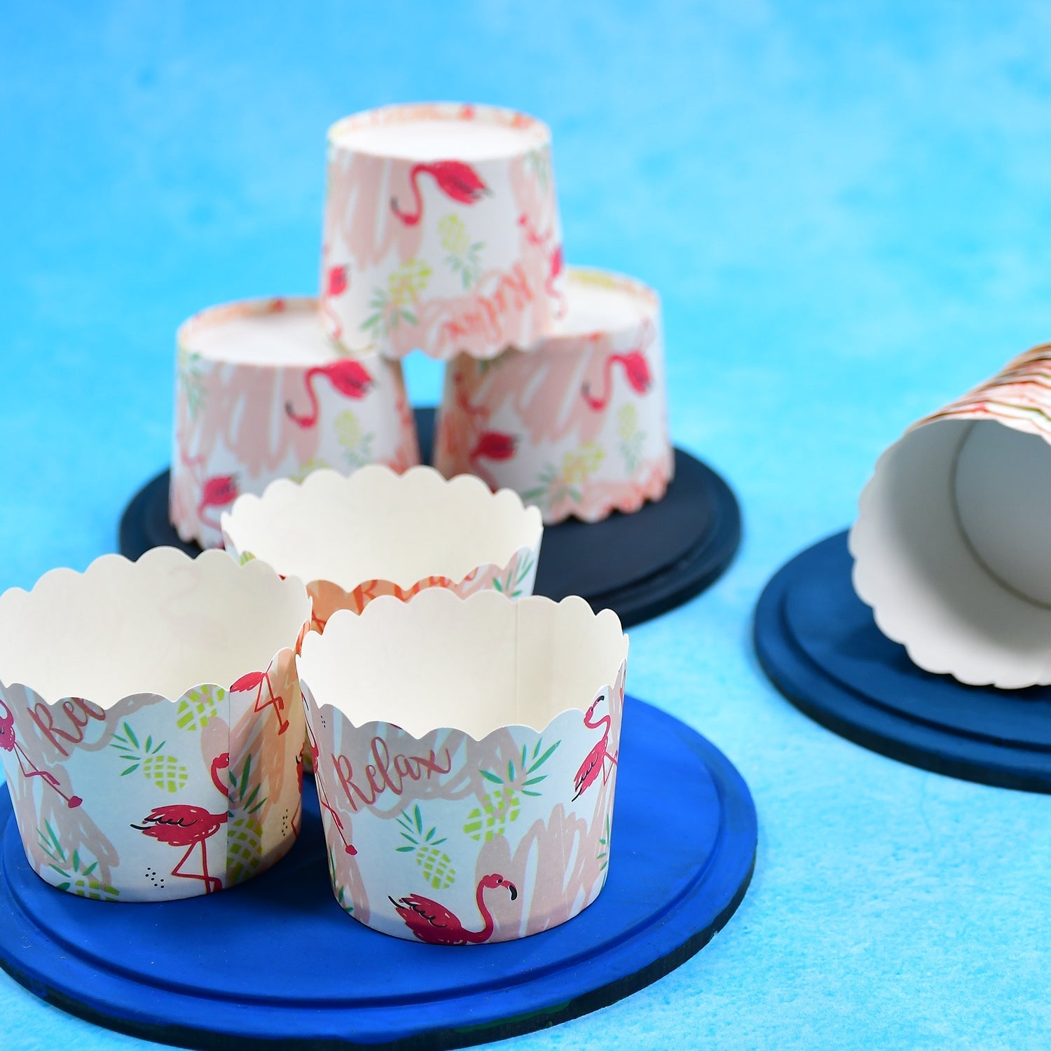 Multi Color Printed Disposable Paper Cups for Tea / Coffee (25 Pcs Set) - Springkart 