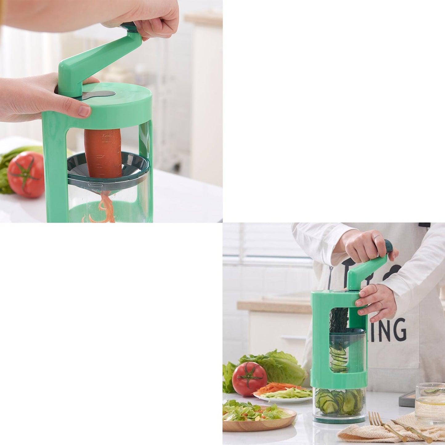 Spiral Cutter for Vegetable Spaghetti, Spirals And Julienne - Springkart 