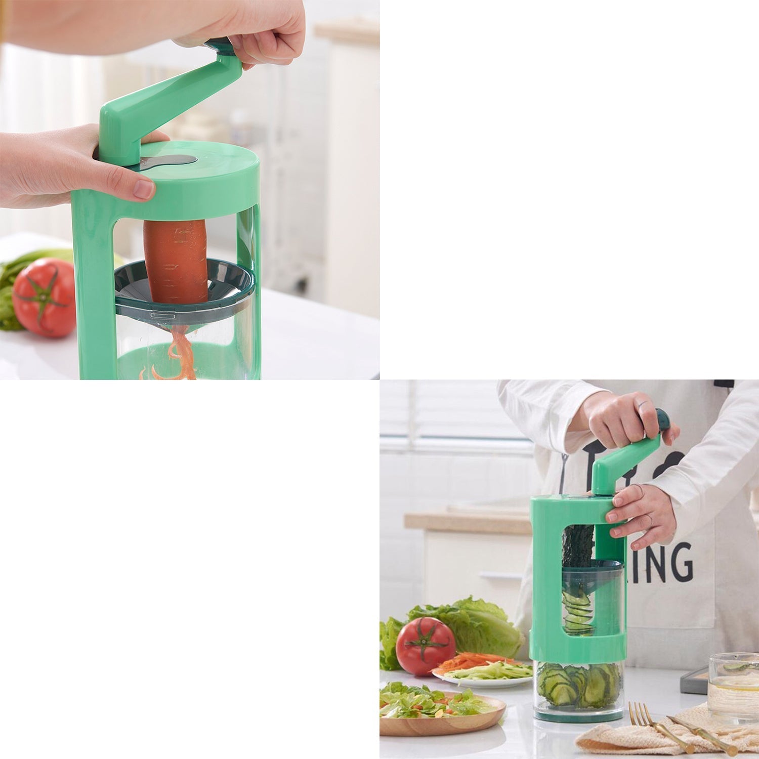 Spiral Cutter for Vegetable Spaghetti, Spirals And Julienne - Springkart 