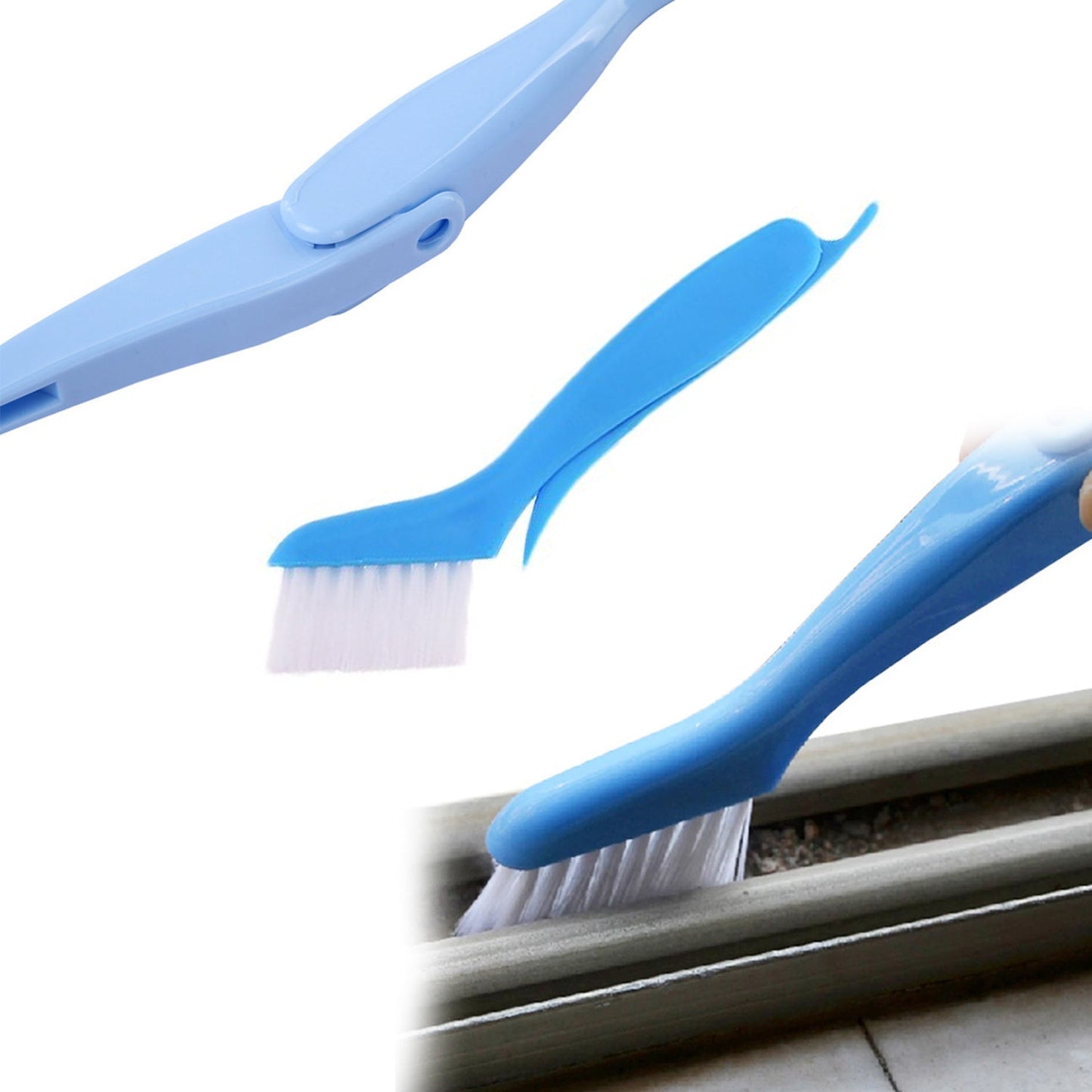 Folding Brush and cleaner for cleaning and washing purposes with effective performance. - Springkart 