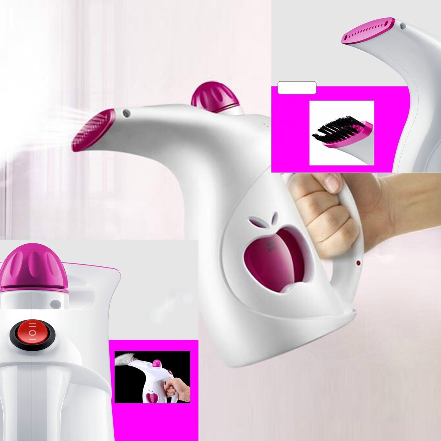 Portable Handheld Garment Steamer & Facial Steamer Electric Iron Steam Portable Handy Vapor Steamer - Springkart 