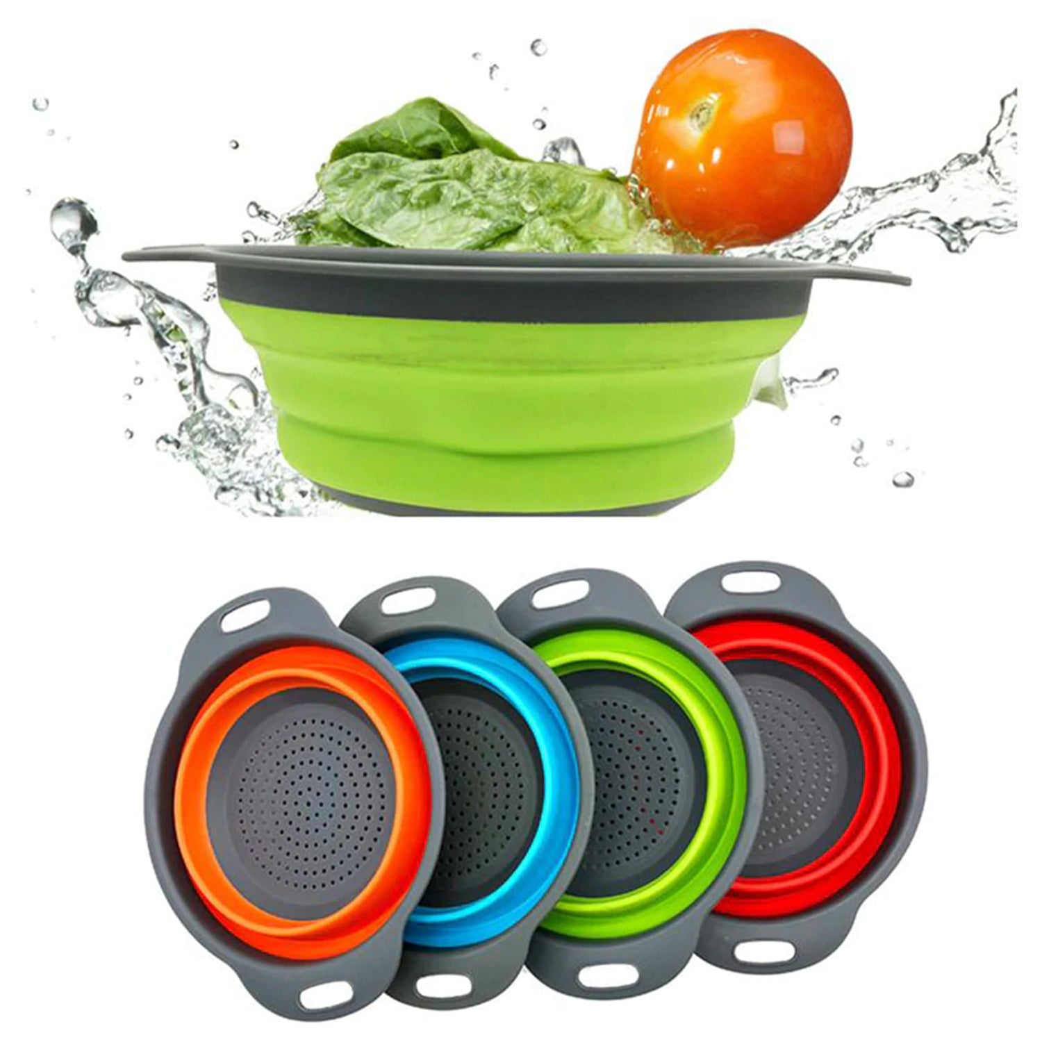 Round Small Silicone Strainer widely used in all kinds of household kitchen purposes while using at the time of washing utensils for wash basins and sinks etc. - Springkart 