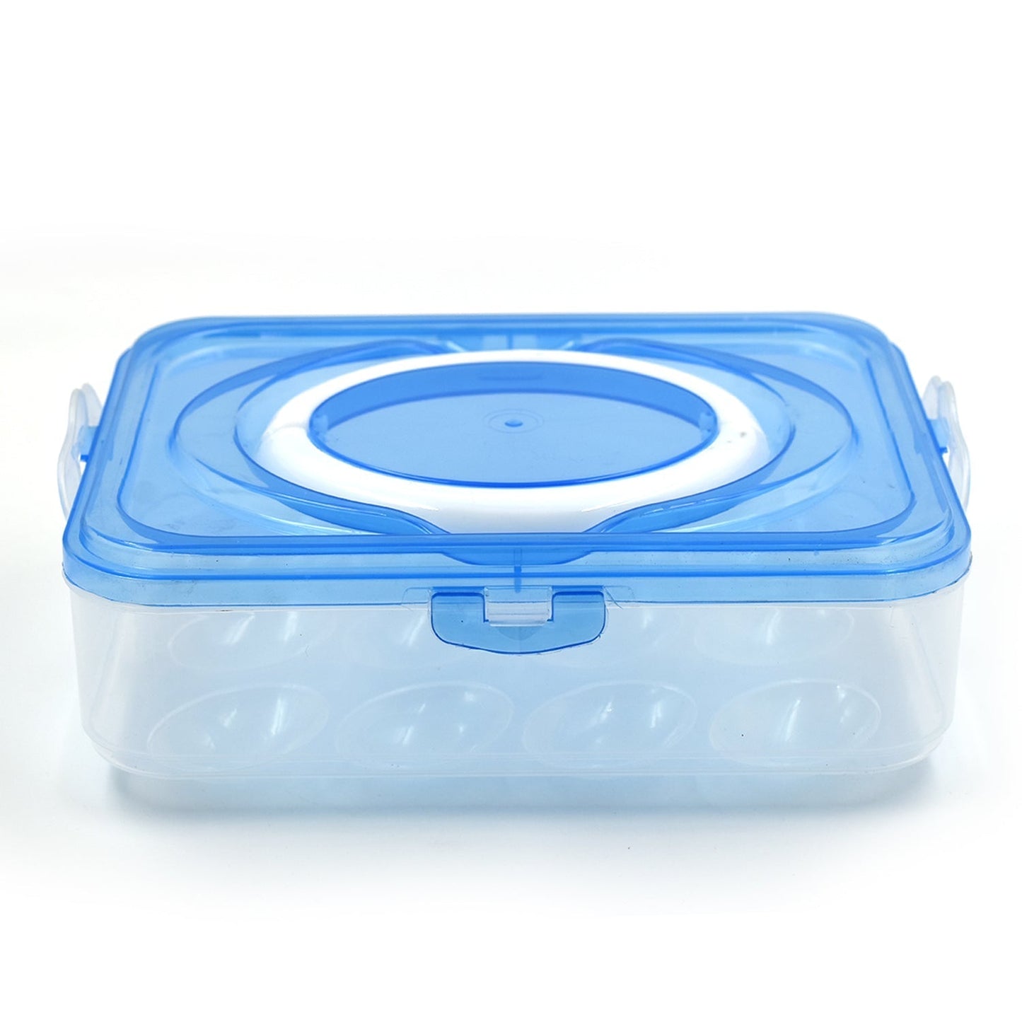 Plastic Kitchen Refrigerator Egg Storage 12 Grid 1 Layer Egg Container - Springkart 